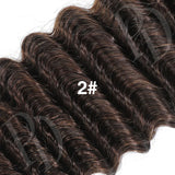 Burmese curly drawstring ponytail human hair extension, 14-inch natural black virgin hair piece