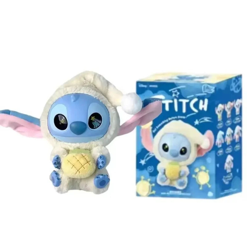 2026 Stitch plush doll blind box from Eat Before Sleep series, vinyl hanging bag collectible toy 6-piece set