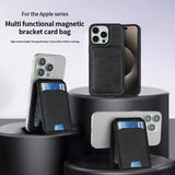 Magnetic leather wallet case for iPhone 16, 15, 14, and 13 Pro Max by HSF Marketplace