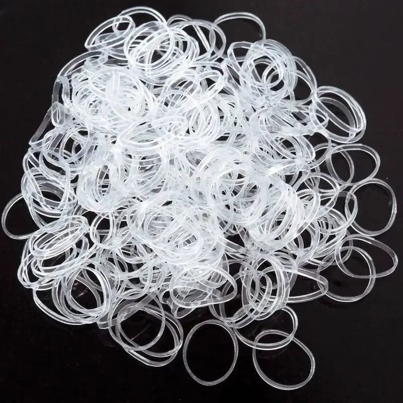 10g Clear Ponytail Rope Rubber Band Rubber Band Fixer Hairpin Hair Accessories Tools Hair Tie