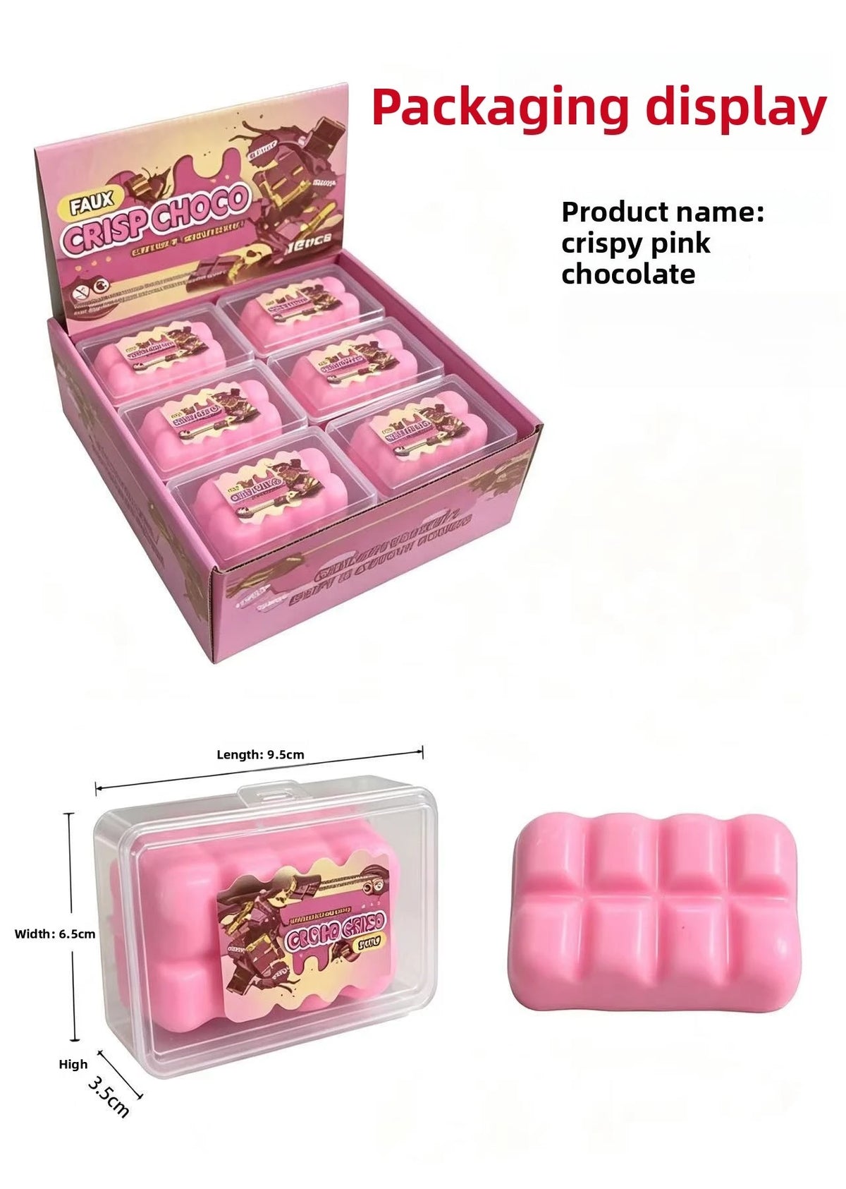 Bestseller Crunchy Chocolate Squishy Toy, Donut Macaron Handmade Ball Crispy Squeeze Stress Relief Fidget Toy