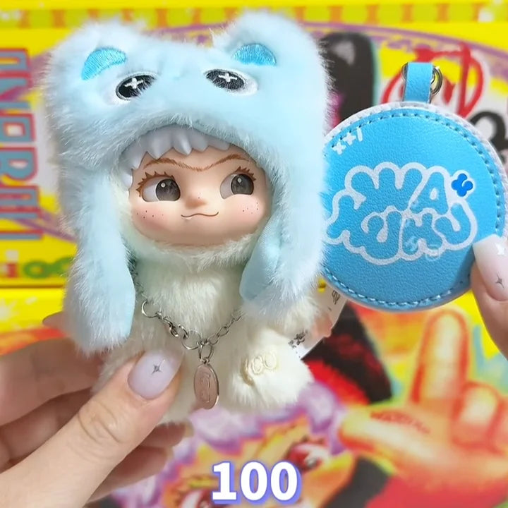 Wakuku On A Roll V3 cute vinyl plush pendant doll collectible figure blind box sealed packaging