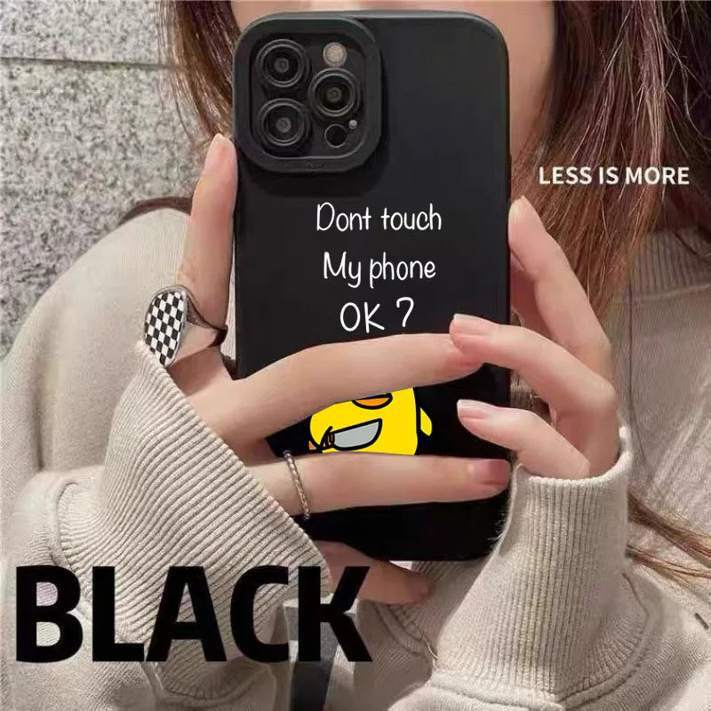 Cute Cartoon Duck Silicone Phone Case for iPhone Models