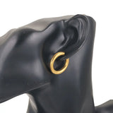Gold plated large round hoop earrings for women, 6-piece jewelry set by HSF Marketplace