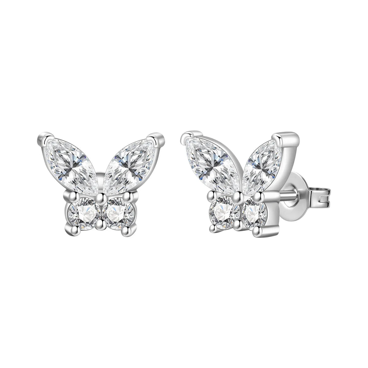 Orstarry S925 sterling silver 18k gold classic knot stud earrings for women, close-up jewelry view