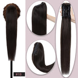 SEGO claw clip straight human hair ponytail extension in blonde brown shades, 105g-120g