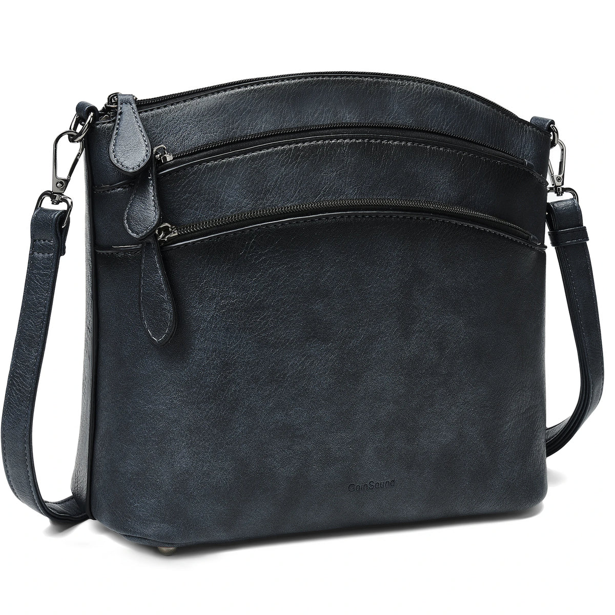 Women's HSF Marketplace shoulder bag with adjustable strap, multi-pocket purse featuring a stylish design and organized interior.