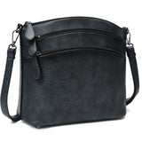 Women's HSF Marketplace shoulder bag with adjustable strap, multi-pocket purse featuring a stylish design and organized interior.