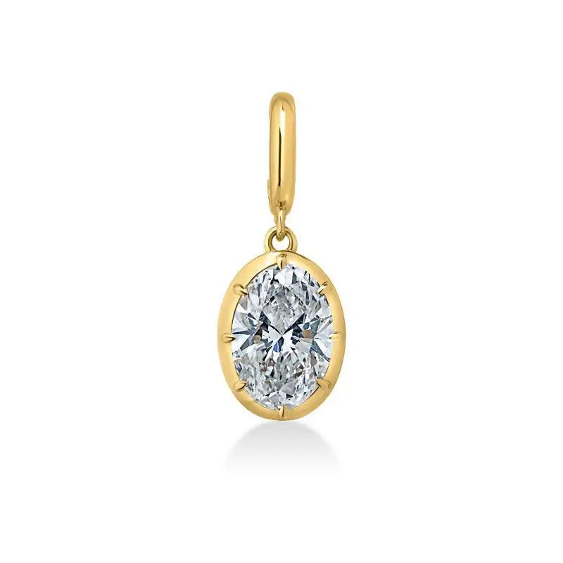 Women's geometric zircon pendant necklace by HSF Marketplace, elegant jewelry for daily wear