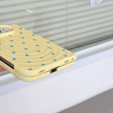 Dopamine Ripple Pattern iPhone duo case with built-in stand by HSF Marketplace