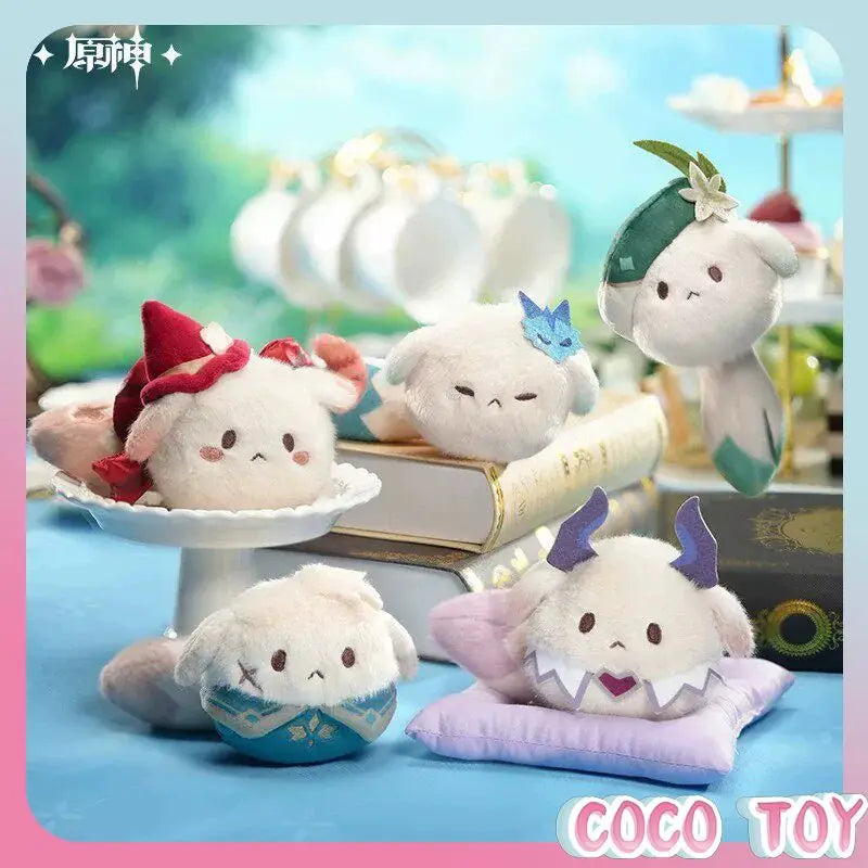 Official miHoYo Genshin Impact Tea Party Companion Dodoco plush keychain blind box collectible figure