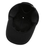 Women's HSF Marketplace fleece-lined winter baseball cap with ear flaps for cold-weather outdoor travel