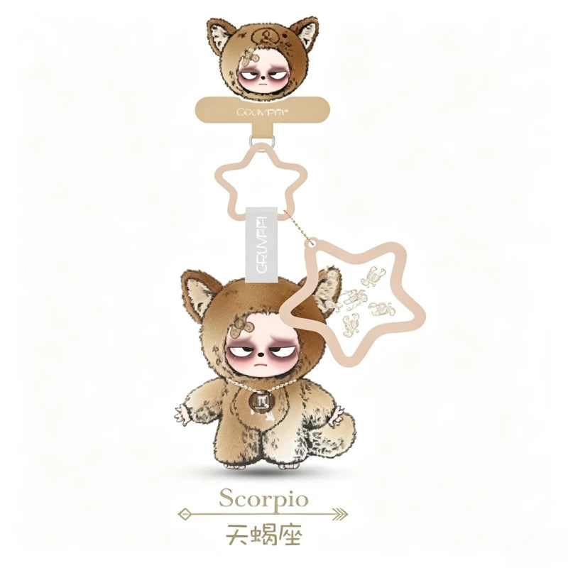 Sleepless Grumpipi V3 plush keychain from When Stars Align Series blind box, HSF Marketplace collectible doll pendant