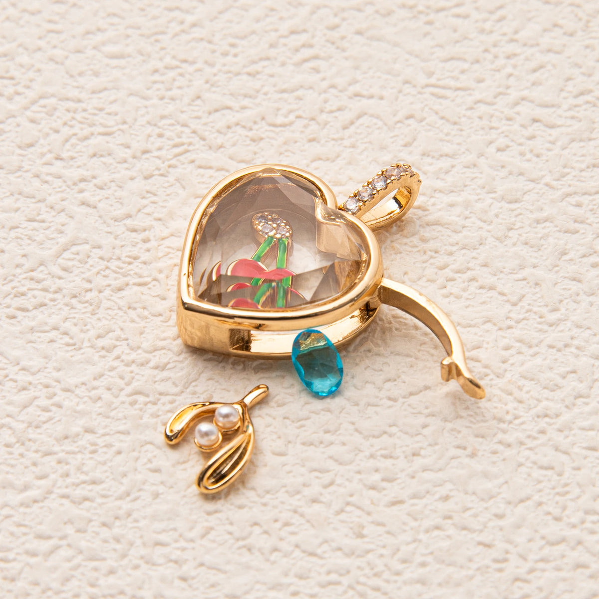 Vintage openable DIY hollow pendant jewelry for women by HSF Marketplace