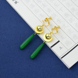 Anime Apothecary Diary Women Maomao Cosplay Earrrings Green Pendant Ear Studs Accessories Props For Women Girls Gifts Jewelry