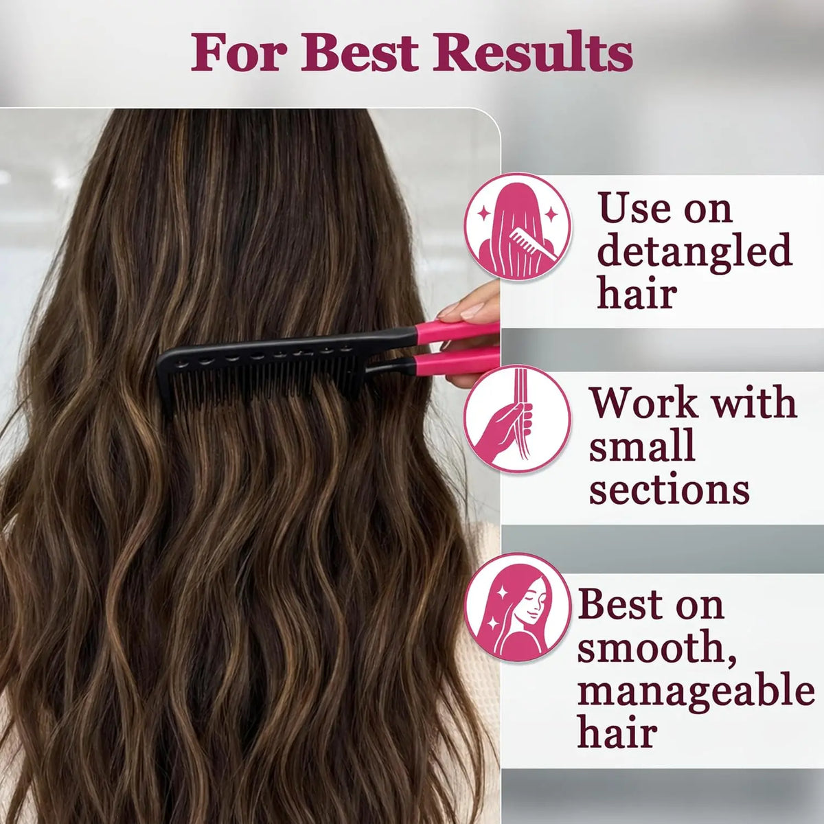 2-in-1 hair comb and heat-resistant tongs styling tools, 10-pack by HSF Marketplace