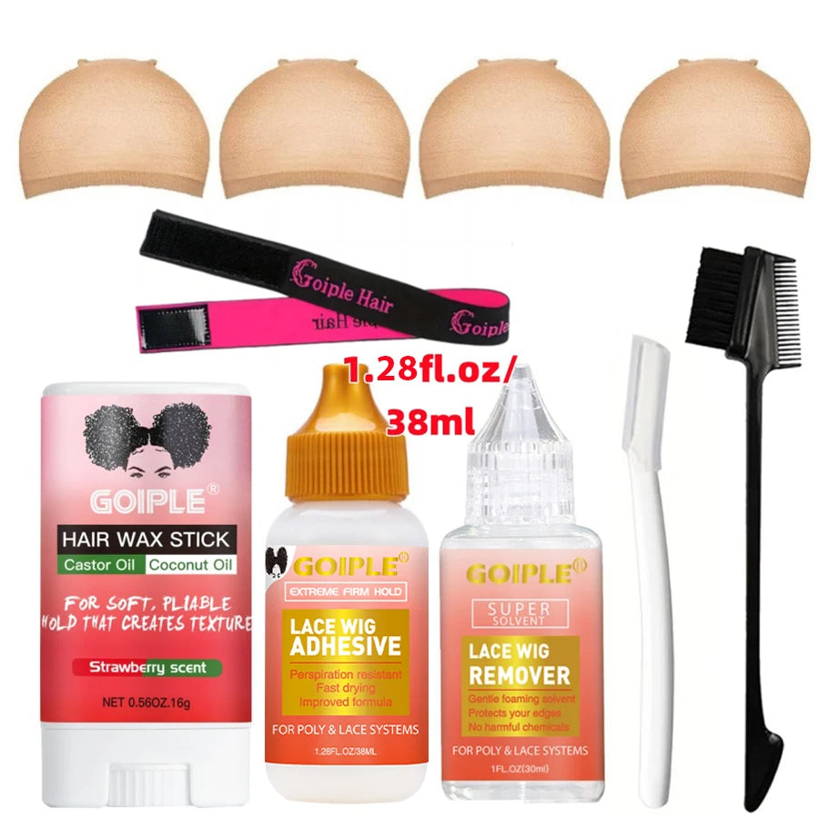 Wig Styling Glue,Hair Wax Stick or Lace Wigs Adhesive Waterproof Bonding for Toupee Front Remover Smooth Solid Wax or Accessory