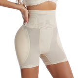 Women’s seamless butt and hip enhancer boyshort shapewear briefs with padded body-shaping design