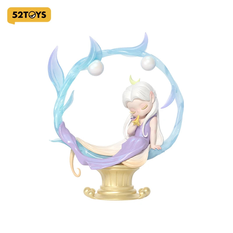 52TOYS Mystery Box Sleep Dreamland Elves collectible plush figure, random enchanted dream character desktop decoration