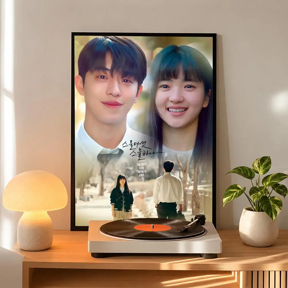 Korean romance drama series art poster for home decor, K-culture merch by HSF Marketplace