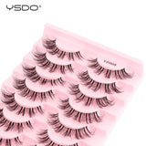 Natural full 3D false eyelashes for cat eye looks by HSF Marketplace