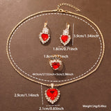 5-piece set of gemstone inlaid women's quartz watch accessories, new fashionable color diamond gemstone watch set