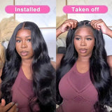18 24 Inch  HD Transparent Lace Frontal Wigs Body Wave Human Hair 13x4 Lace Front Wig Medium Length Closure Wigs For Women