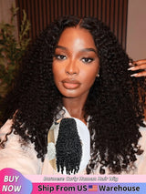 Deep wave lace front wig by HSF Marketplace featuring 26-inch Brazilian human hair, 13x6 HD lace, pre-plucked, curly style for black women