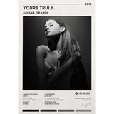Ariana Grande canvas print featuring Thank U, Next and Positions poster artwork by HSF Marketplace