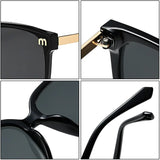 Luxury designer square sunglasses for women, vintage summer shades by HSF Marketplace
