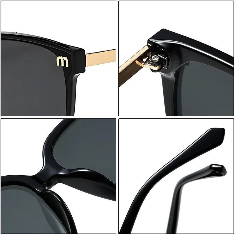 Luxury designer square sunglasses for women, vintage summer shades by HSF Marketplace