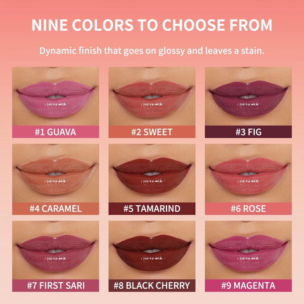 HSF Marketplace Kulfée Staining Lip Oil Gloss in deep hydration, moisturizing, long-lasting, non-sticky waterproof lip makeup.