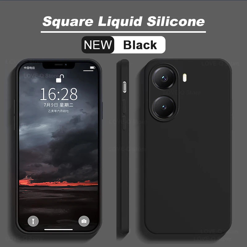 Poco X7 X8 Pro Max liquid silicone shockproof phone case by HSF Marketplace