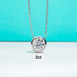 Moissanite stud earrings and necklace set in 18K gold and silver by HSF Marketplace