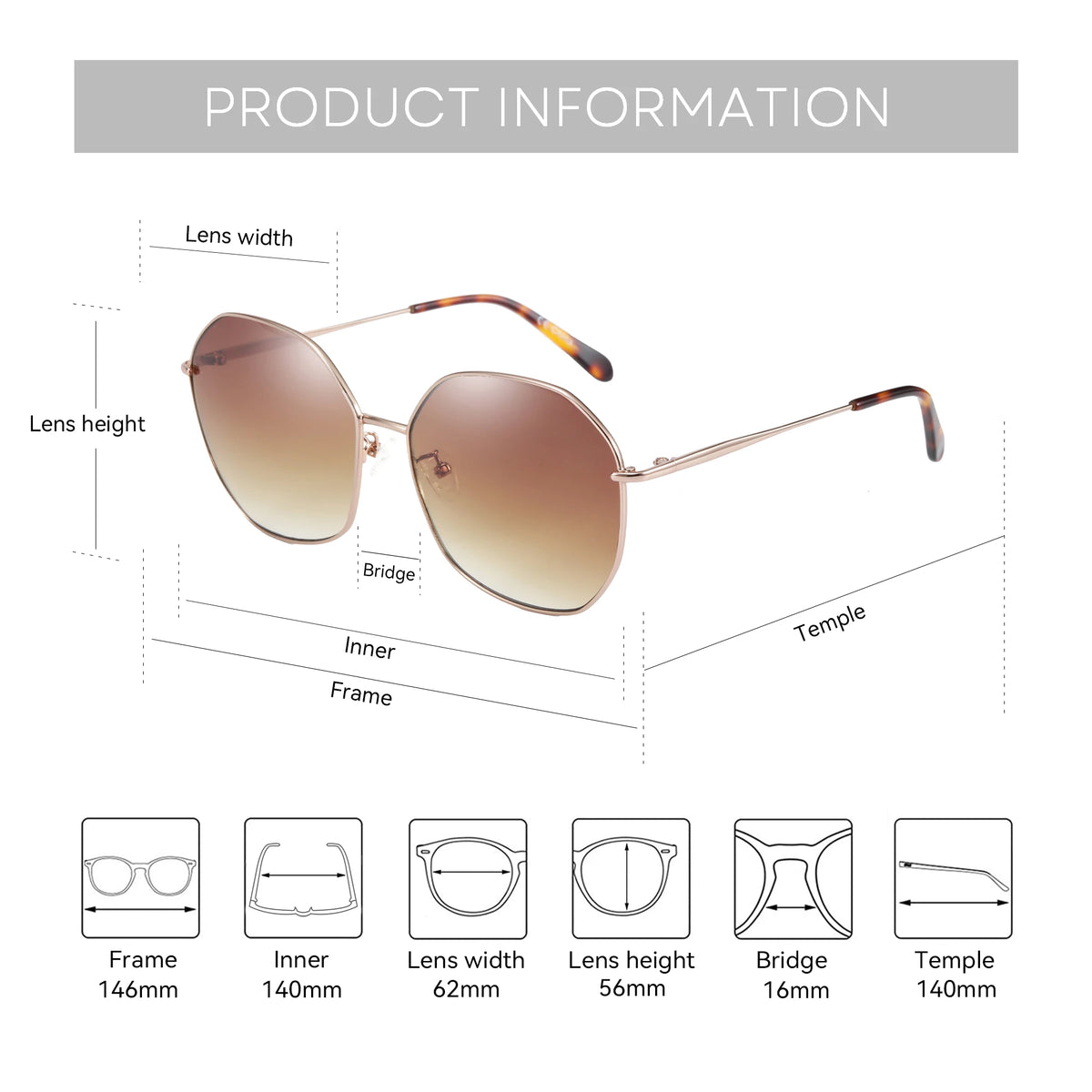 Oversized butterfly sunglasses for women with UV400 protection, trendy clear lenses, stylish driving eyewear by HSF Marketplace