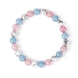 Natural Stone Beads Aquamarine Bracelet Round Agates Jaspers Turquoise Beaded Bracelets for Women Elastic Rope Handmade Jewelry