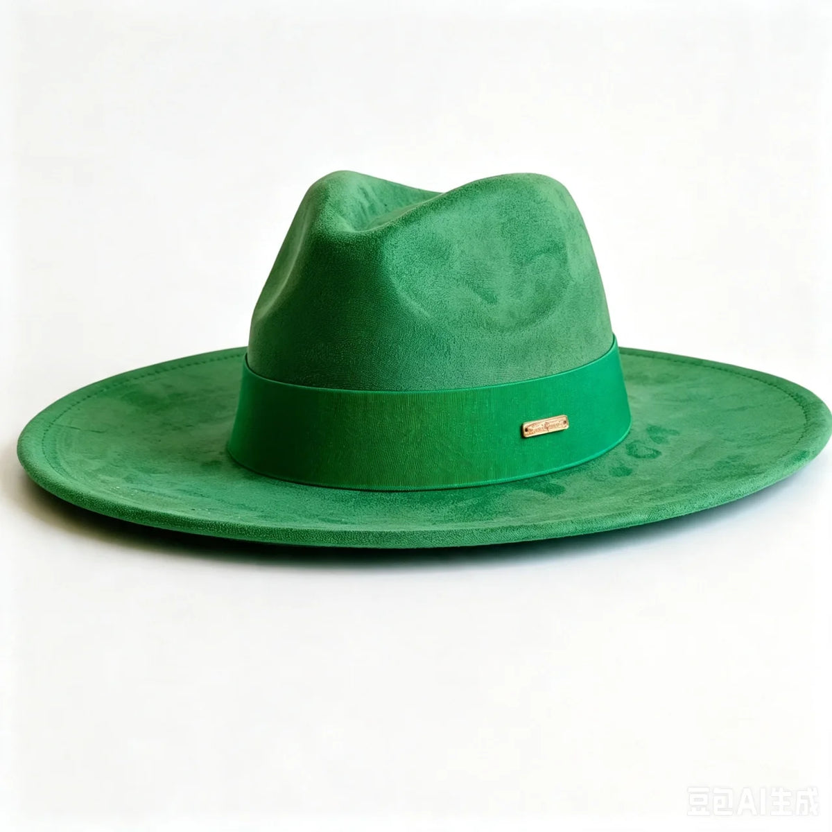 Women's suede wide brim fedora hat in classic autumn winter style by HSF Marketplace