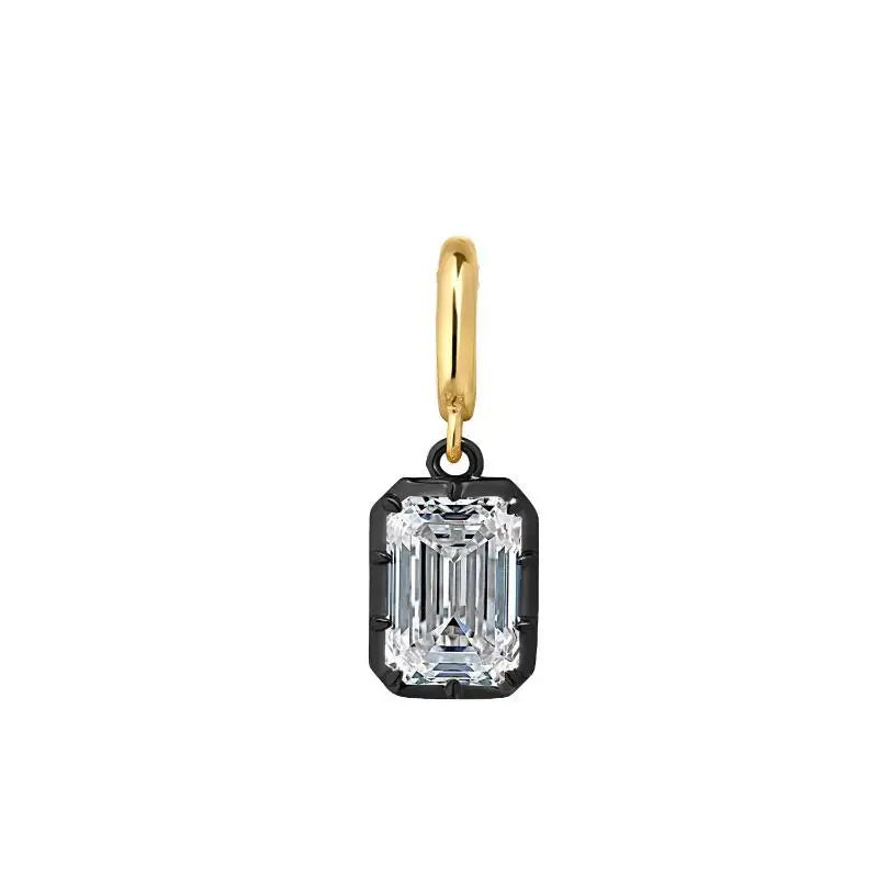 Elegant women's geometric zircon pendant necklace for daily wear, HSF Marketplace jewelry