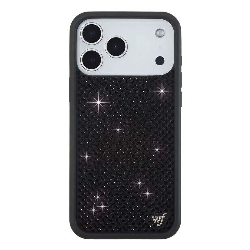 Wildflower 3D flash rhinestone phone case by HSF Marketplace for iPhone models