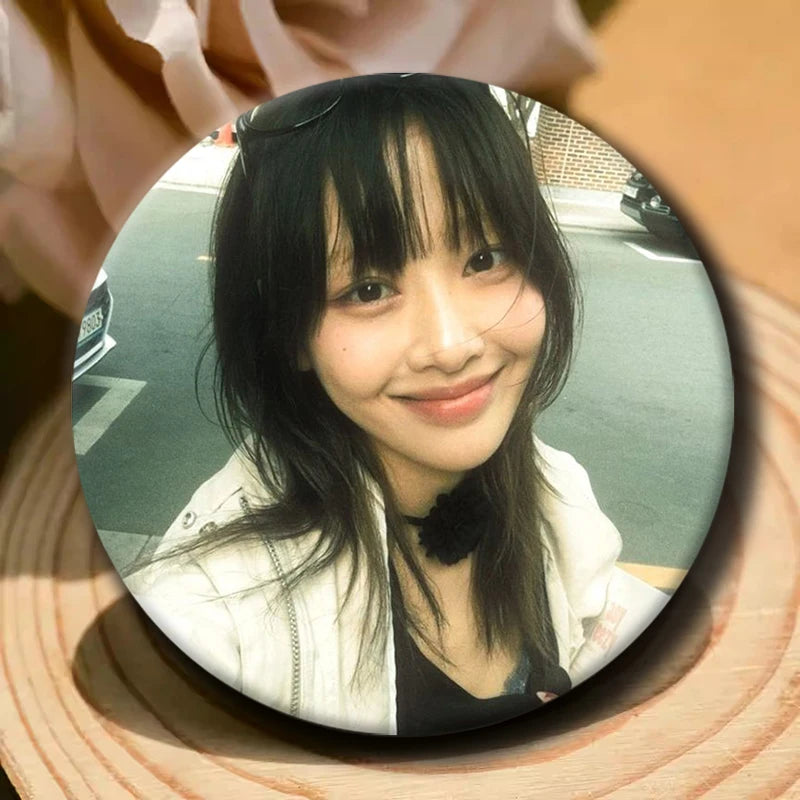 Kpop YVES soft button pins for LOONA fans, cute K-culture accessories by HSF Marketplace