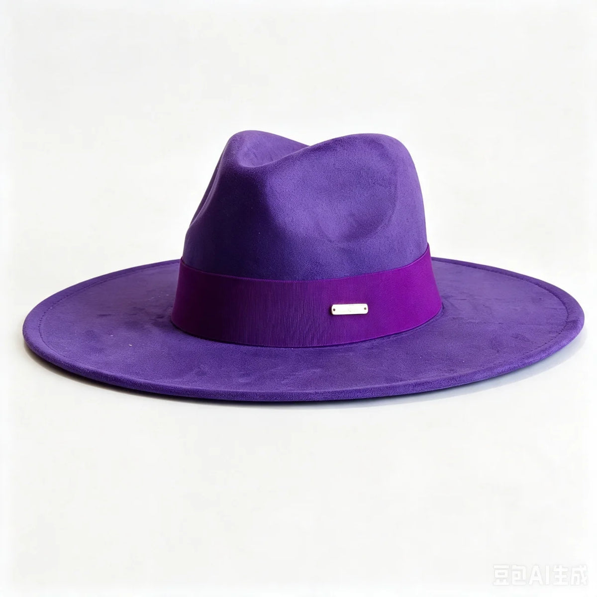 Women's wide brim suede fedora hat, autumn winter felt hat by HSF Marketplace
