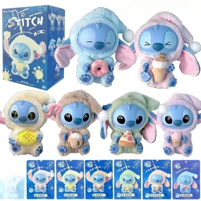 2026 Stitch plush doll blind box hanging bag from the Eat Before Sleep series, cute collectible toy figure by HSF Marketplace