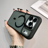 Magnetic matte phone case with kickstand for iPhone 17 and iPhone 16 by HSF Marketplace
