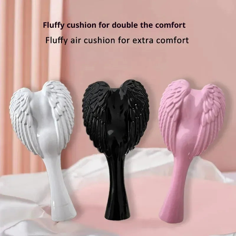 Professional Mini Tangle Angel Hairbrush Comb Anti-static Hair Brush Detangling Air Cushion Comb For Salon Hairdressing Tools