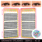 Natural volume eyelash clusters, 320-piece mixed tray of false lashes by HSF Marketplace