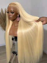 250% density blonde bone straight human hair wig for women by HSF Marketplace