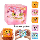 2026 New Luminous Halloween Spooky Squishy Cubes, Cartoon Characters Soft Squeeze ASMR Decompression Party Favor Gifts