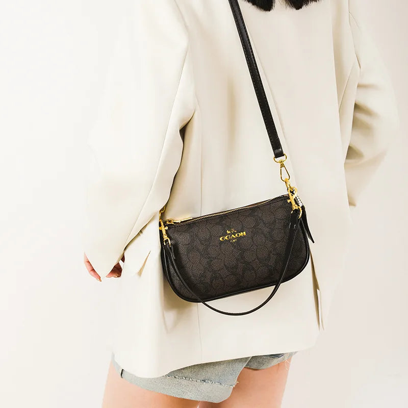 Elegant women's crossbody handbag in vintage leather design by HSF Marketplace
