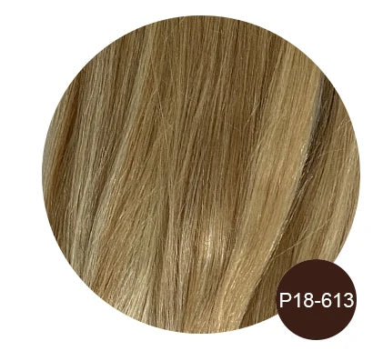 7-piece clip-in 100% human hair extensions, natural straight Remy hair weft, 12–26 inch hairpieces for women