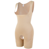 MISSMOLY women’s full-body shapewear bodysuit with open crotch, corset design, and tummy control